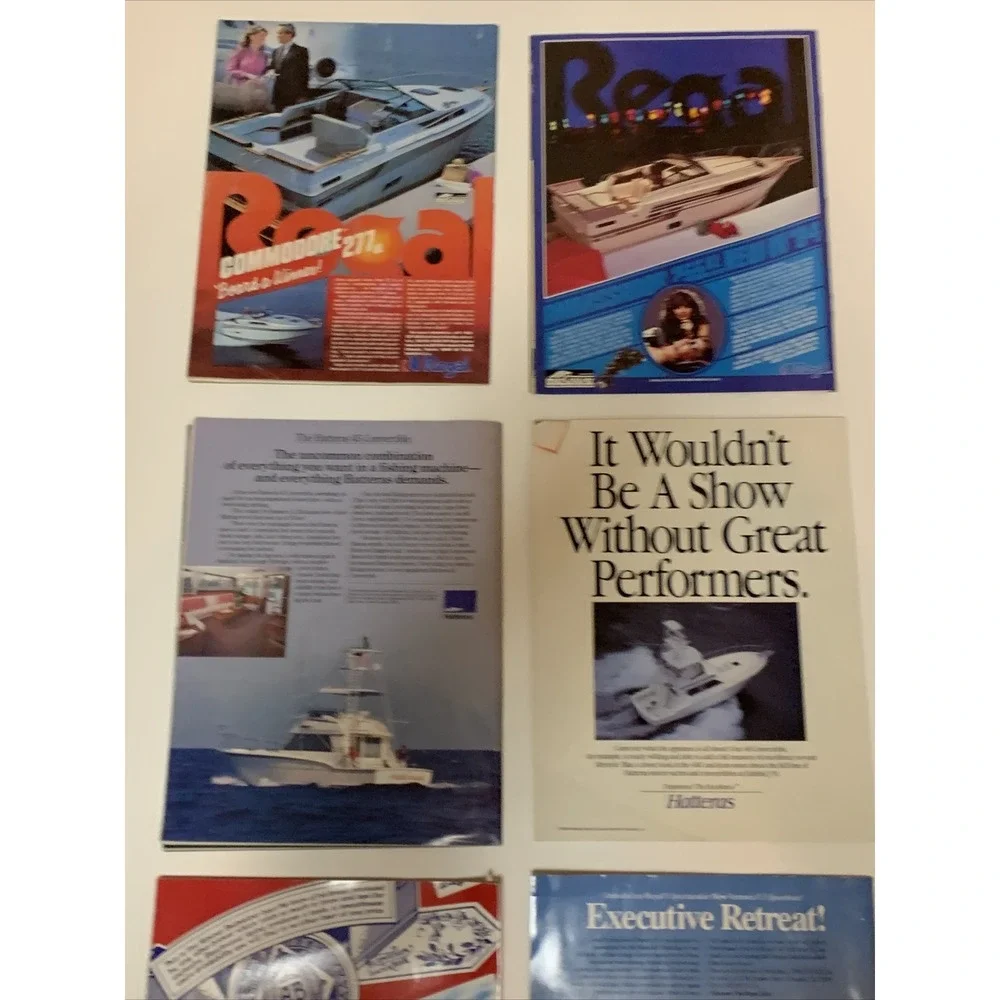 Lot Of 6 New York National Boat Show Directory Magazine Books 1980s, 90, 00 VTG!